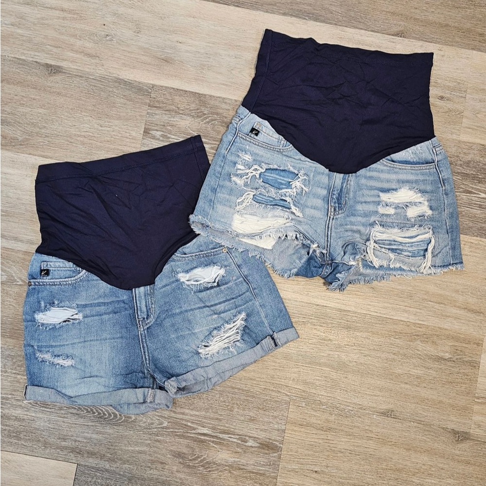 COPY - Pink Blush Maternity shorts